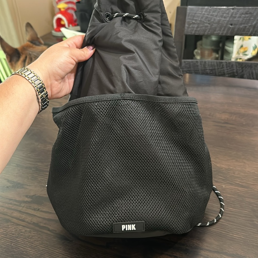 Pink Drawstring Backpack - image 1